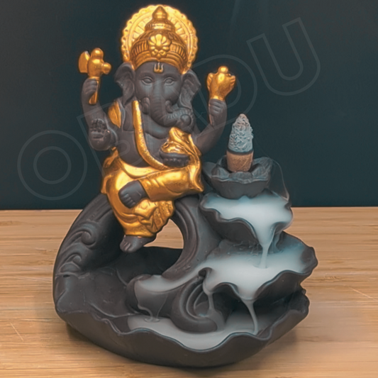 Fuente de Incienso Humo Reversible Modelo Ganesh